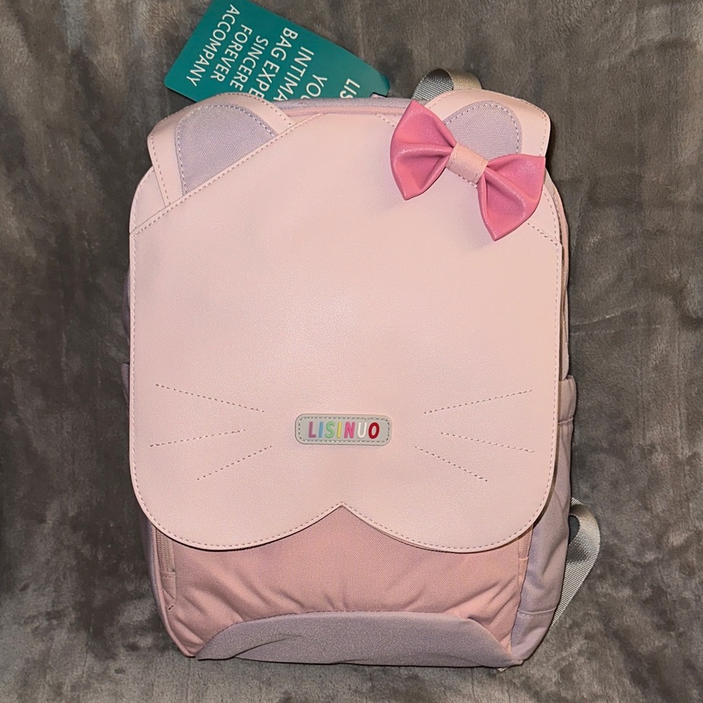 Pink Cat Ears Kids Backpack